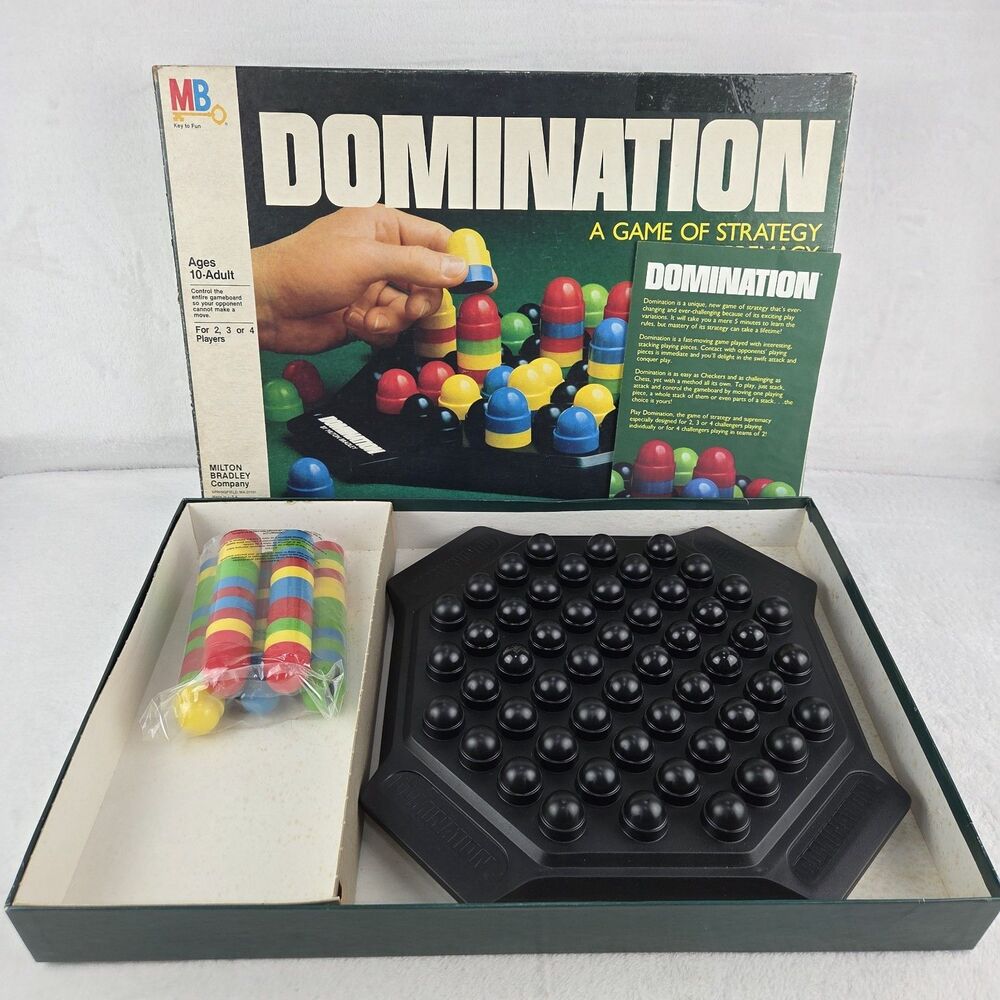 Vintage 1982 Domination Board Game Milton Bradley Complete Strategy Game - Picture 2 of 11